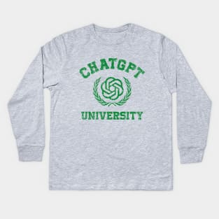 ChatGPT University Kids Long Sleeve T-Shirt